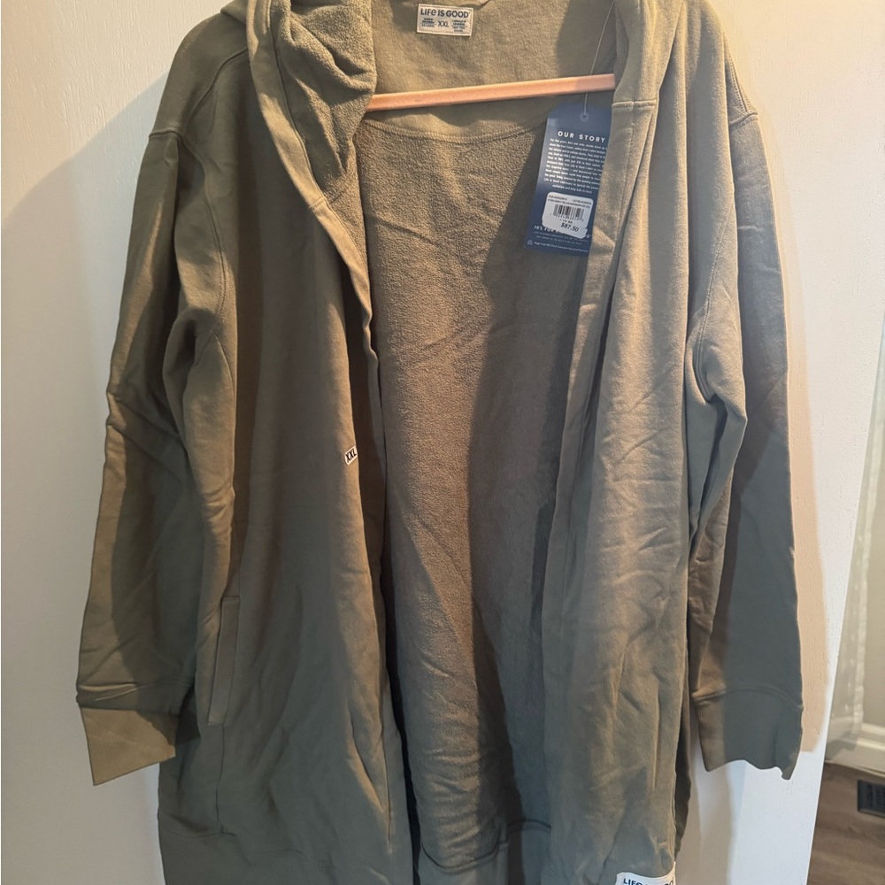Life is good  Green Hooded Jacket